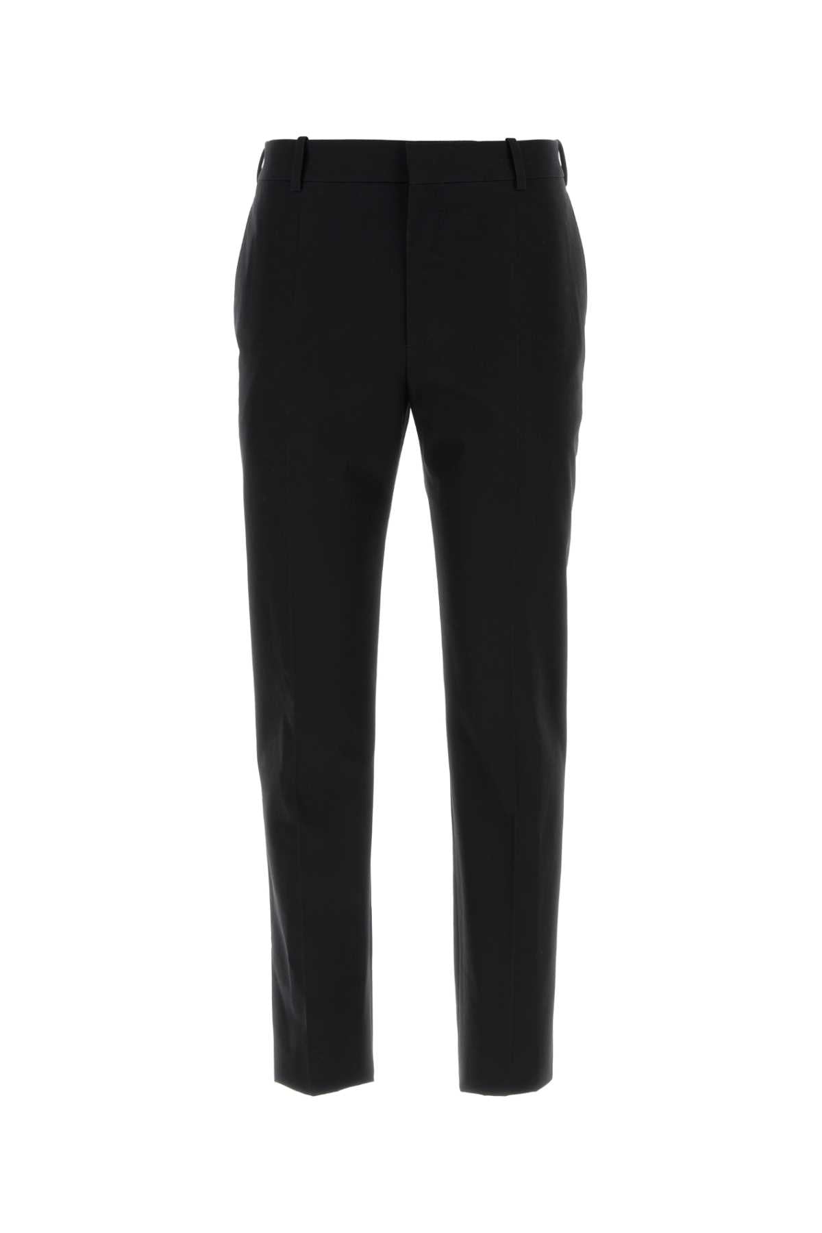 Cotton Trousers — Black