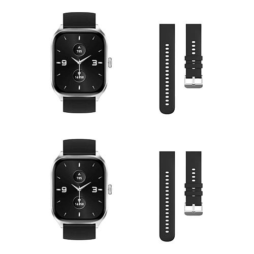 "E27 2"" Bluetooth Smart Watch 2-pack with Additional Bands