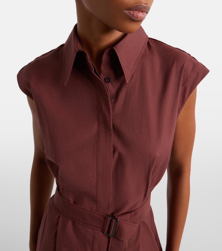 Monili cotton-blend midi dress