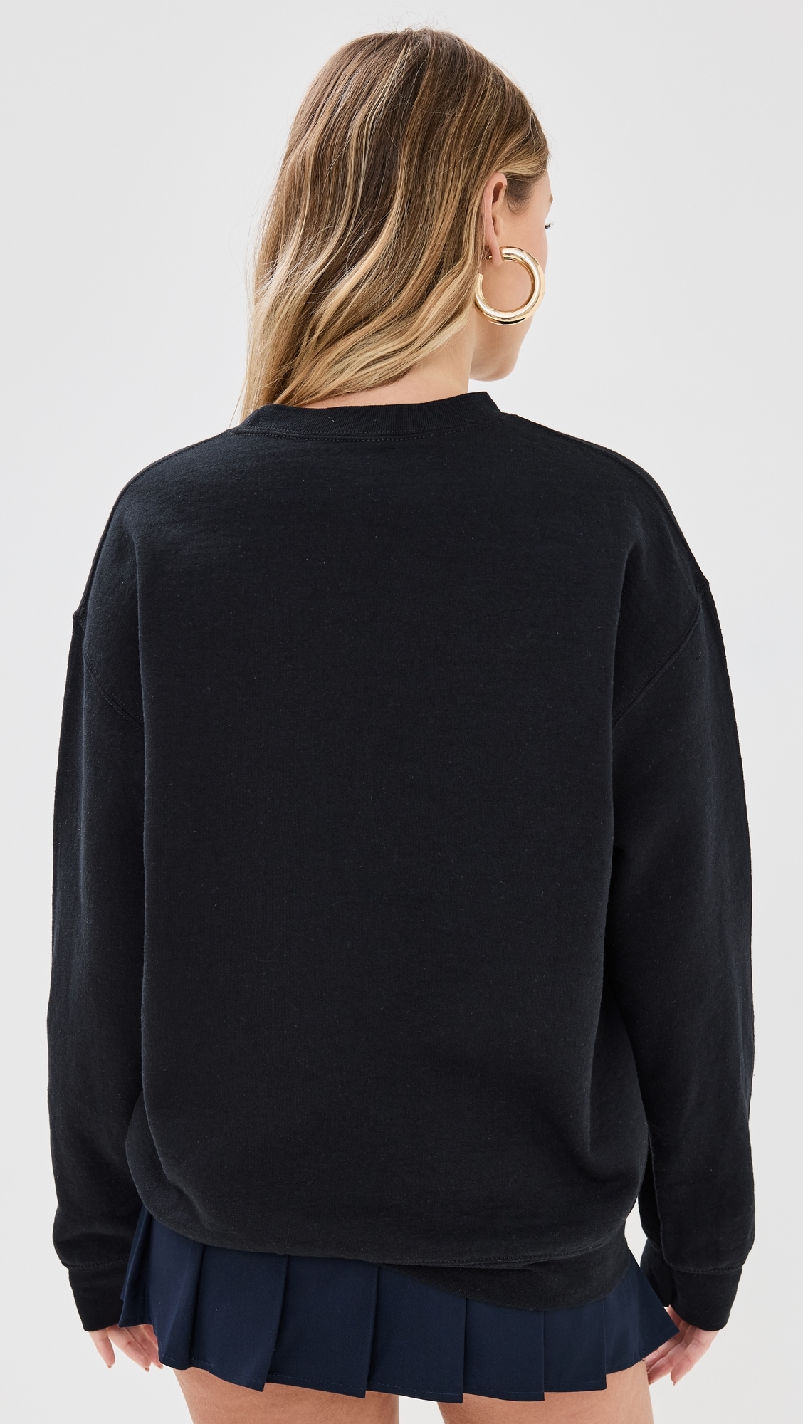 Giants Helmet Fleamarket Crew Sweatshirt Black