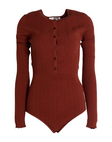 Woman Bodysuit Brown Size 4 Viscose, Polyamide