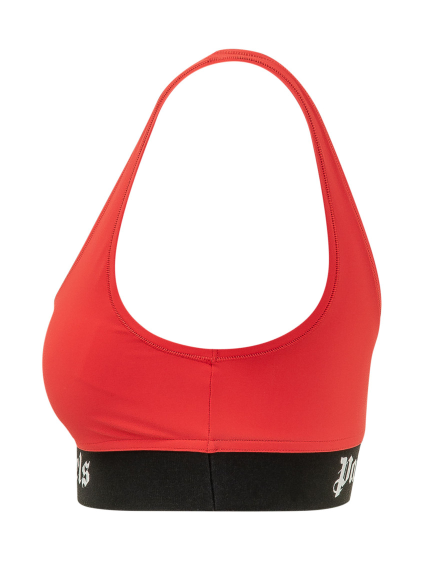 Red Logo Scoop Neck Tank Top