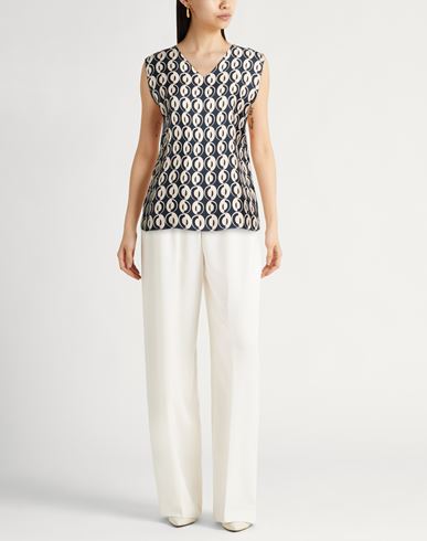 Woman Top Navy Size 10 Silk