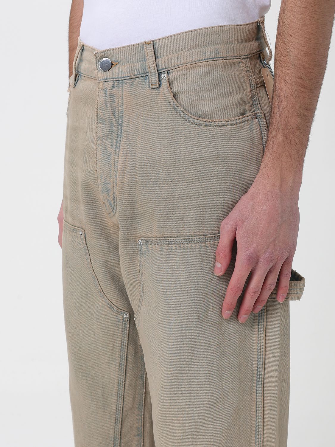 Jeans Men color Beige