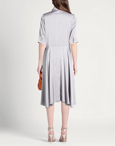 Woman Midi dress Light grey Size 6 Polyester, Elastane