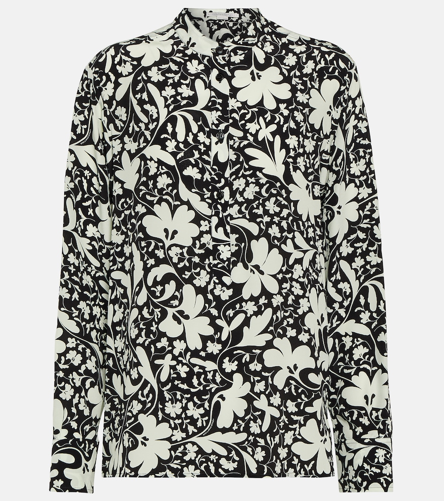 Printed silk shirt