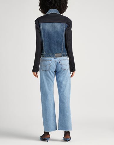 Woman Denim outerwear Blue Size M Cotton, Polyester, Polyurethane resin