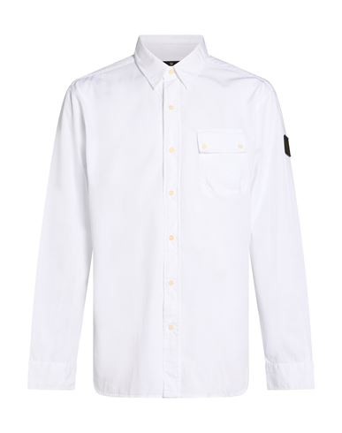 Man Shirt White Size L Cotton