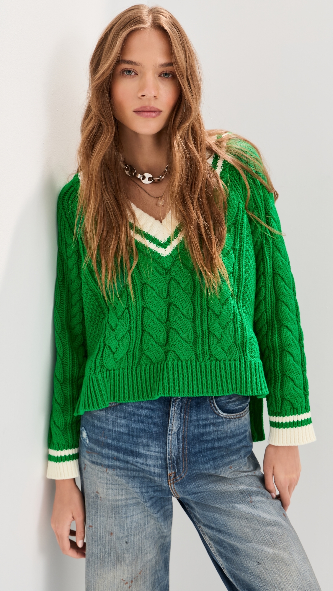 Marley V Neck Sweater Midnight Multi