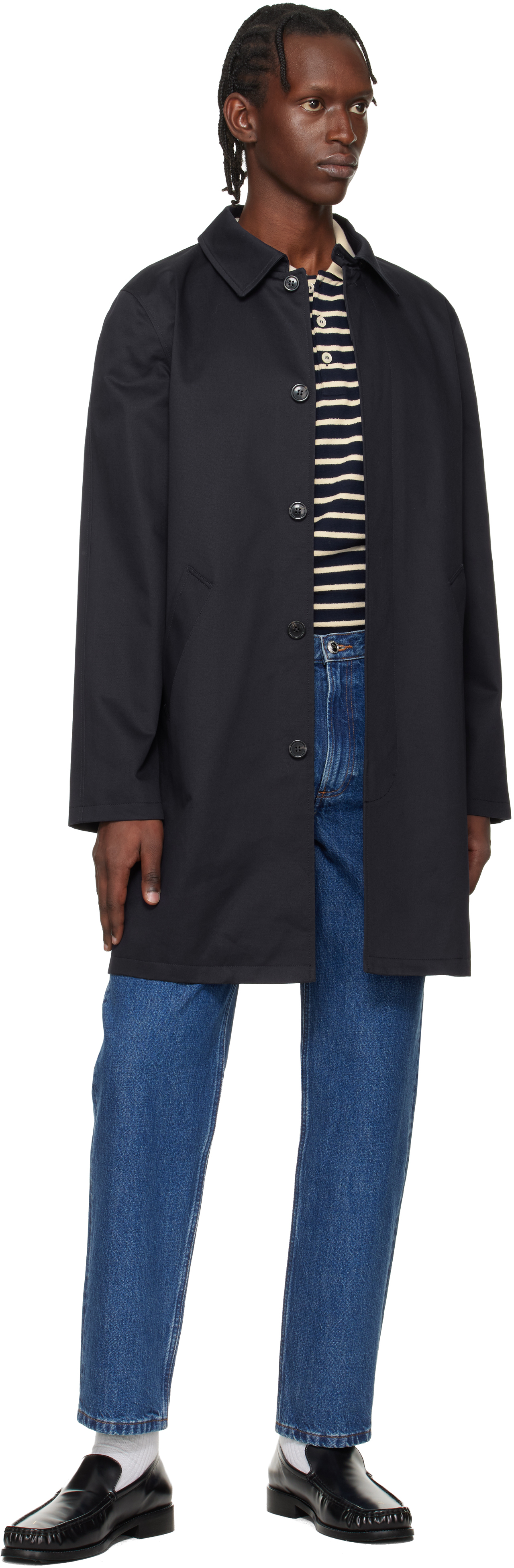 Navy Urban Mac Coat
