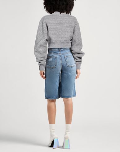 Woman Sweatshirt Grey Size M Cotton