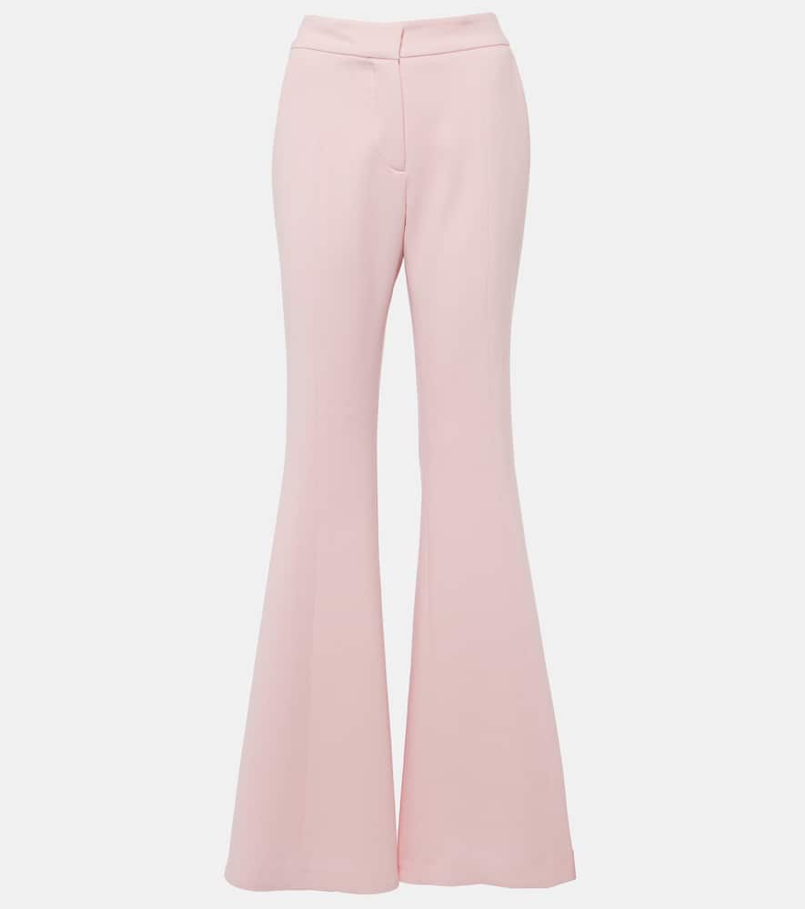 Desmond virgin wool crêpe flared pants
