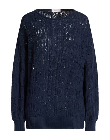 Woman Sweater Midnight blue Size S Cotton, Cashmere