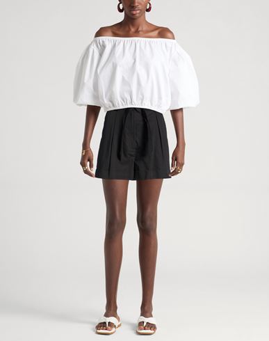 Woman Shorts & Bermuda Shorts Black Size 0 Cotton, Linen