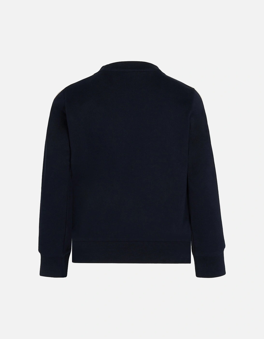 Moncler KIDS STRIPE SLEEVE SWEATSHIRT - Navy - Size: 10Y