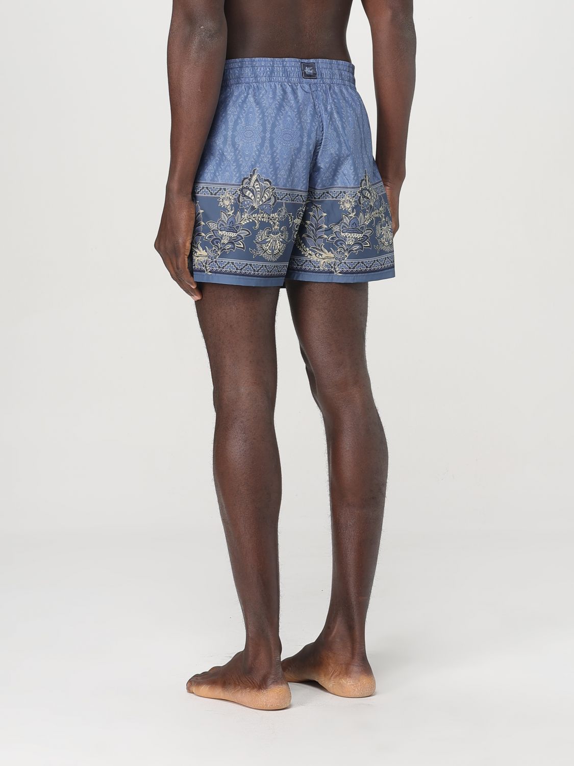 Printed swim shorts - Blue