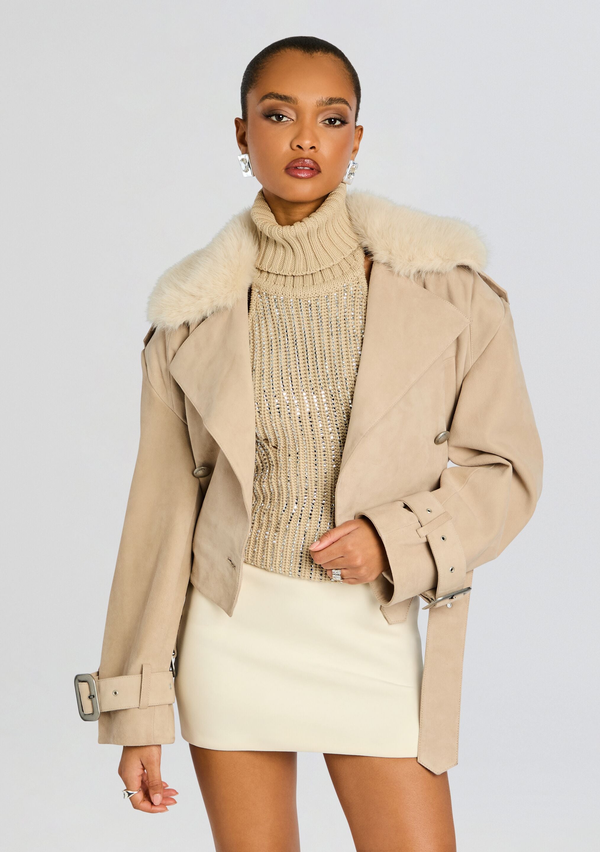 Rubee Suede Coat