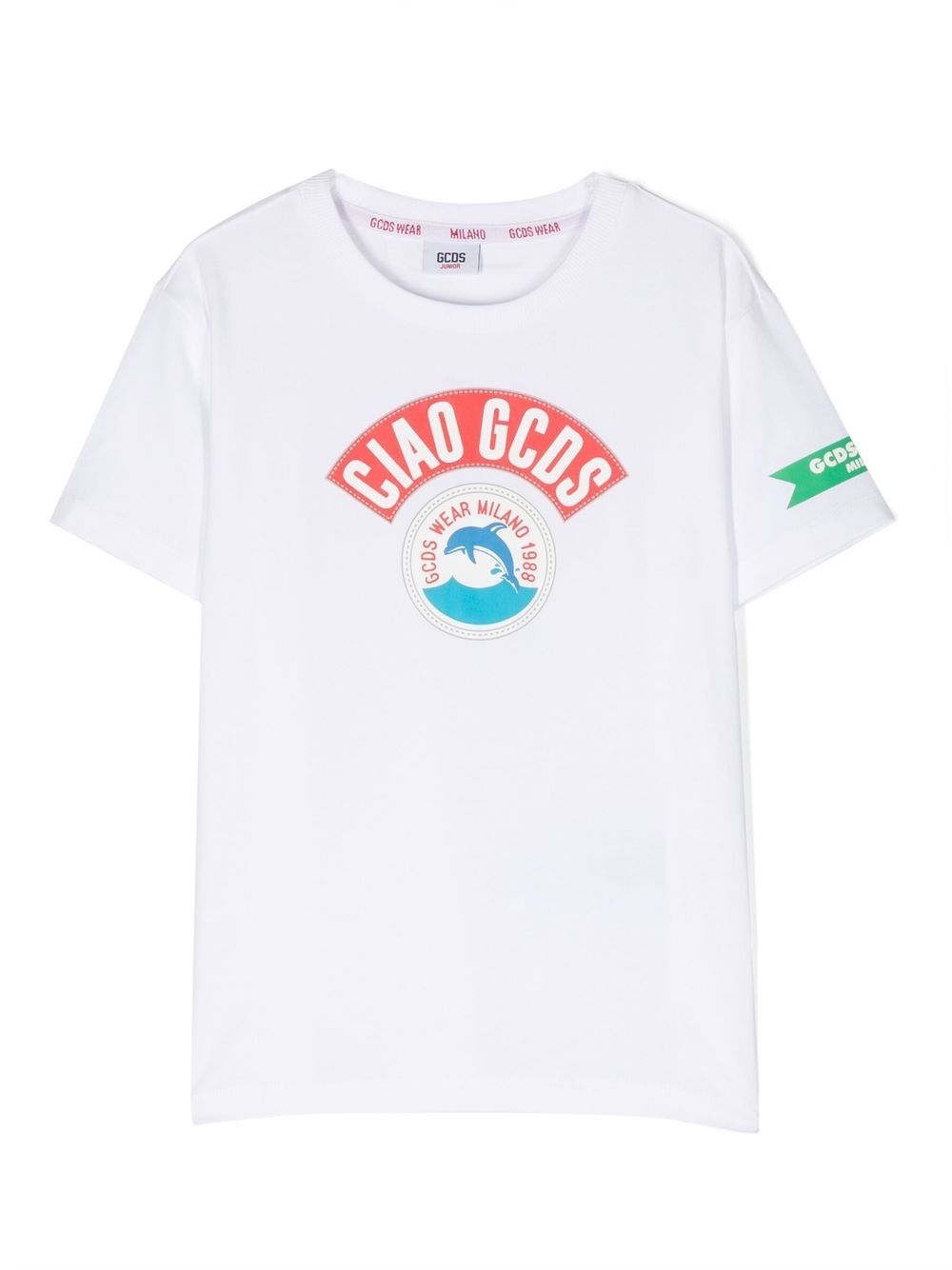 Logo-print short-sleeved T-shirt - White