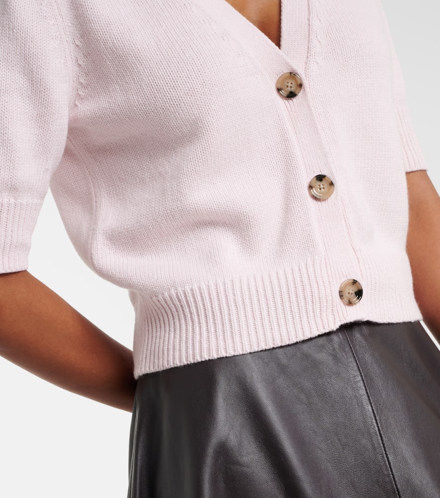 Cotton and cashmere cardigan