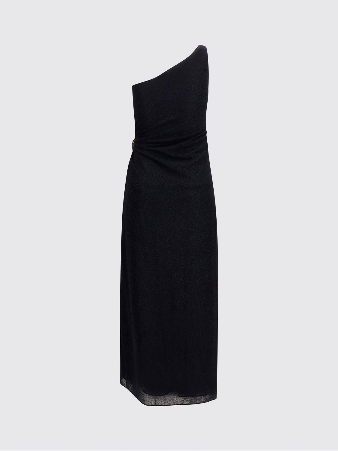 OSÉREE One-Shoulder Long Lurex Evening Gown