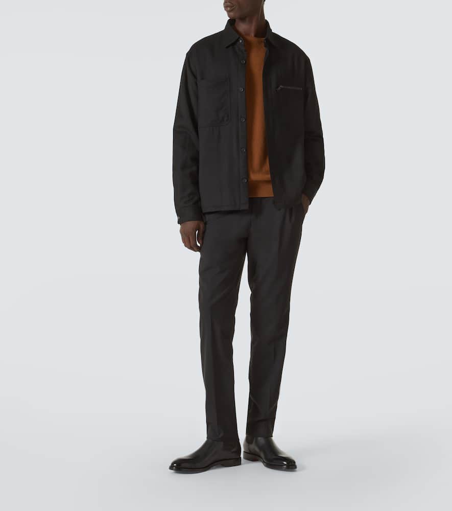 Zegna Leather Chelsea boots
