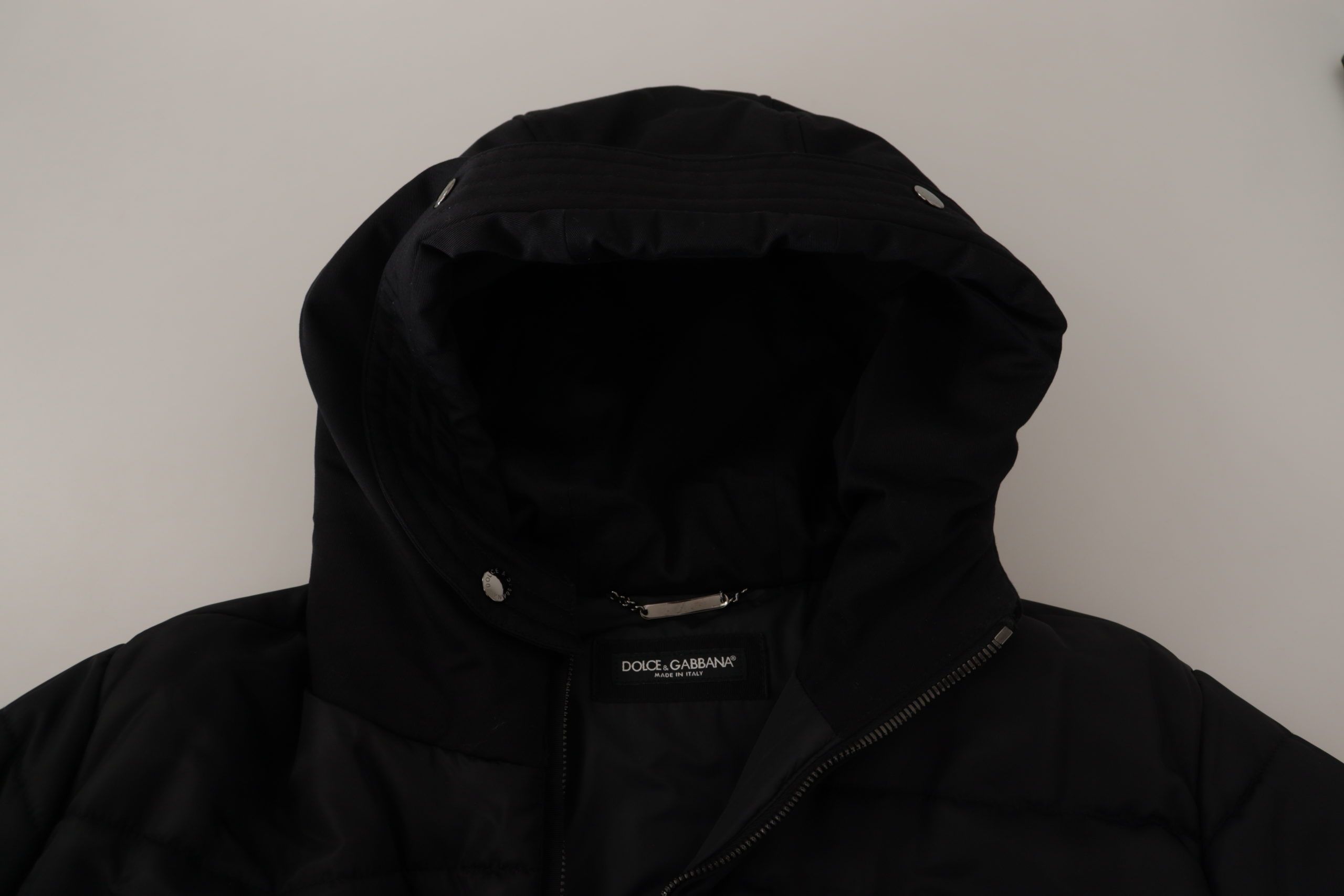 Nylon Hooded Parka — Black