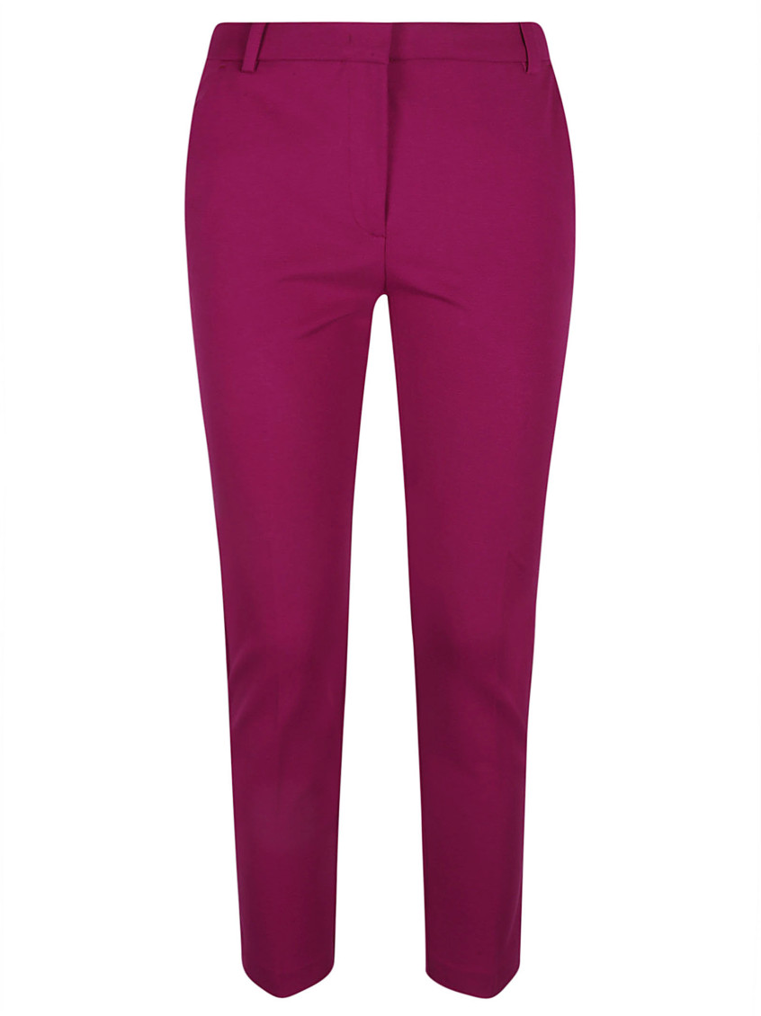Mid-rise tailored trousers - Purple