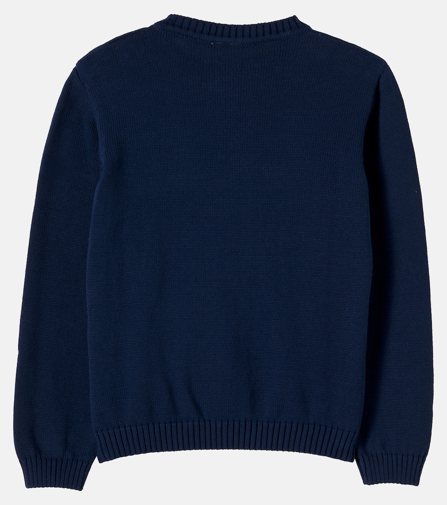 Intarsia cotton sweater