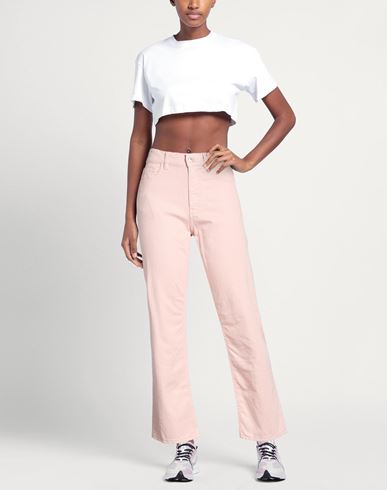 Woman Jeans Pink Size 27 Cotton, Elastane