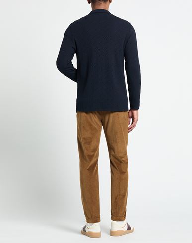 Man Cardigan Midnight blue Size S Cotton, Acrylic