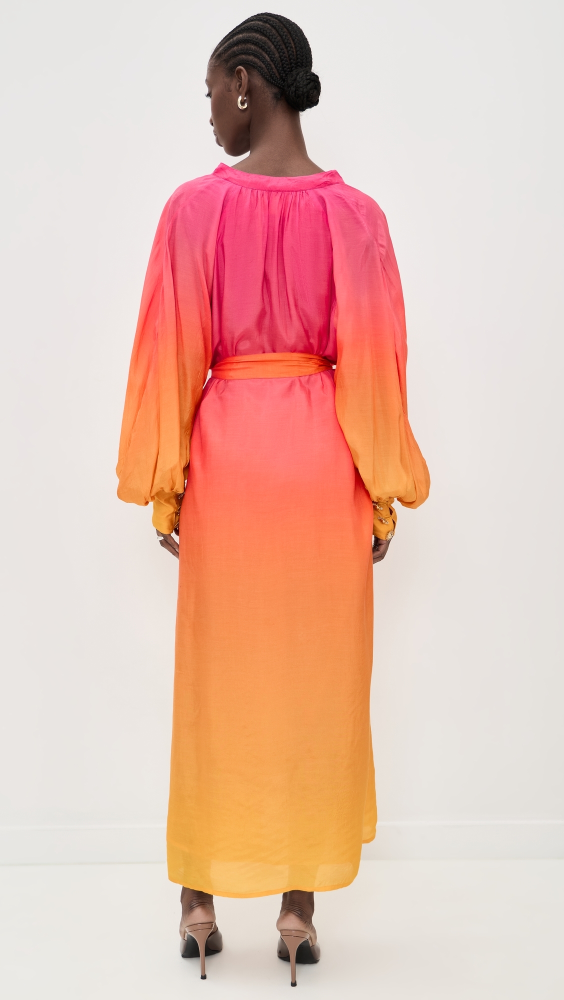 Angie Long Dress Bemberg Tie And Dye One Size