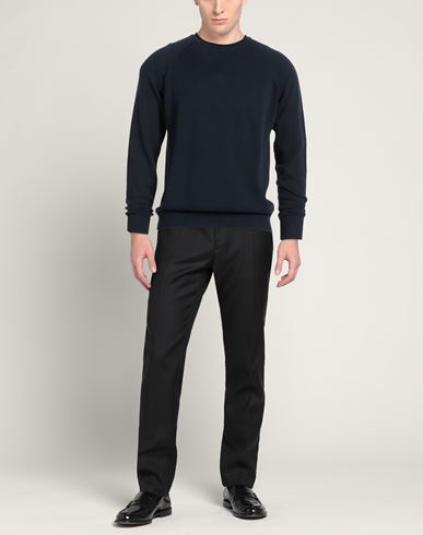 Man Sweater Midnight blue Size L Cotton