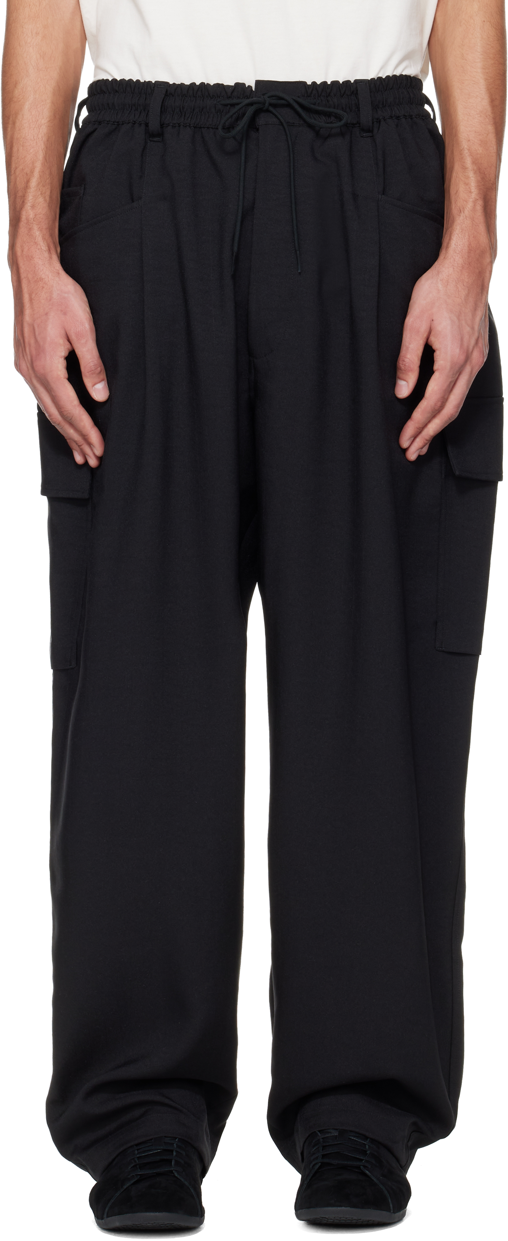 Black Sport Uniform UT Straight Leg Cargo Pants