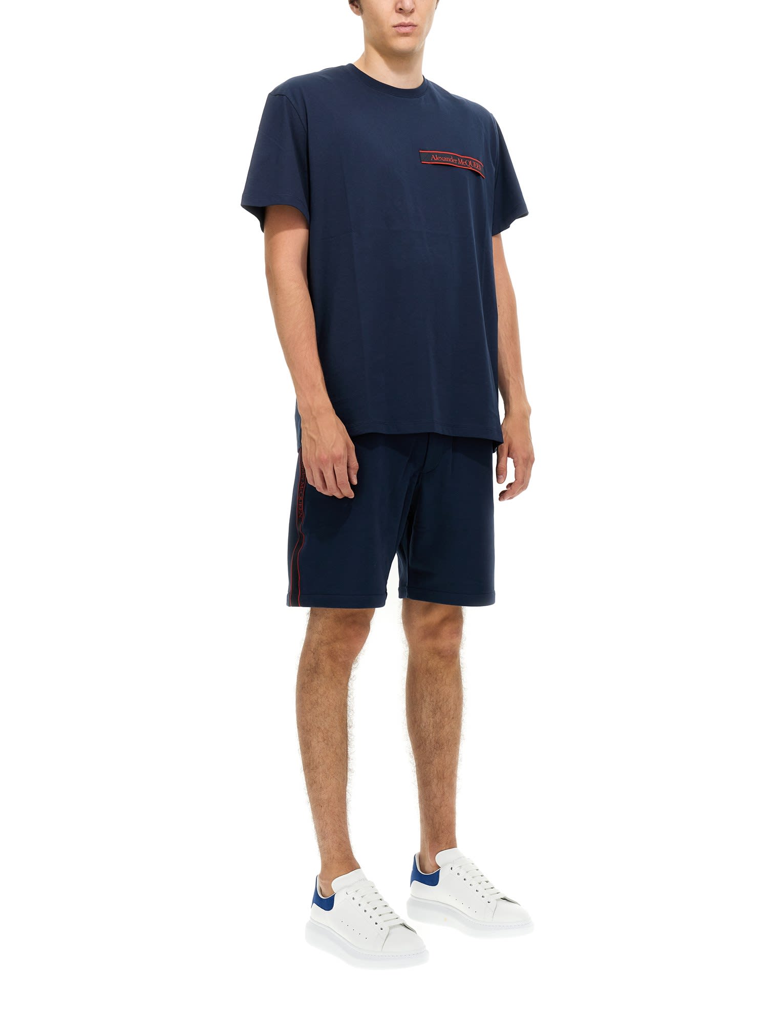 Logo-tape track shorts