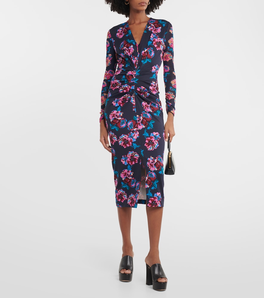 Hades printed jersey midi dress