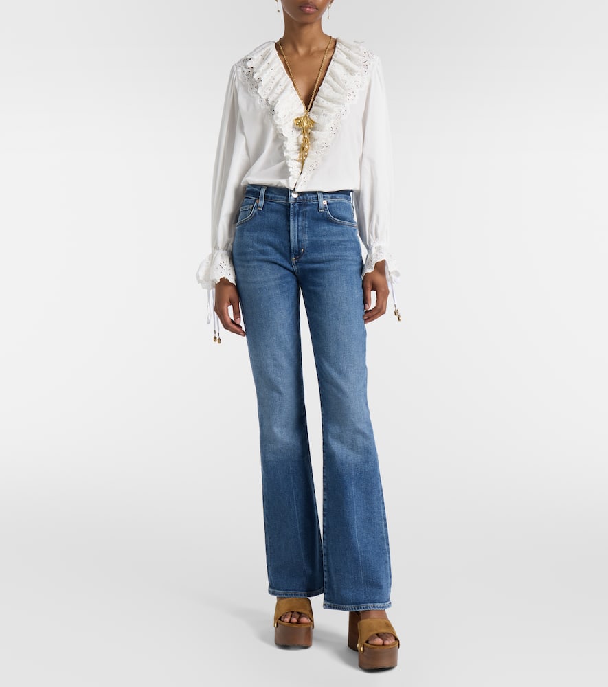 Lilah 325 high-rise flared jeans