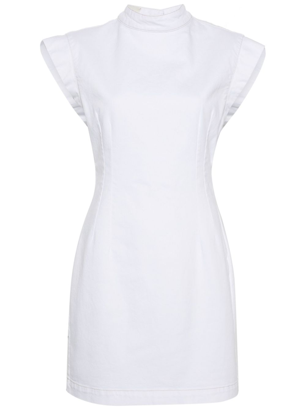 Nina denim mini dress - White
