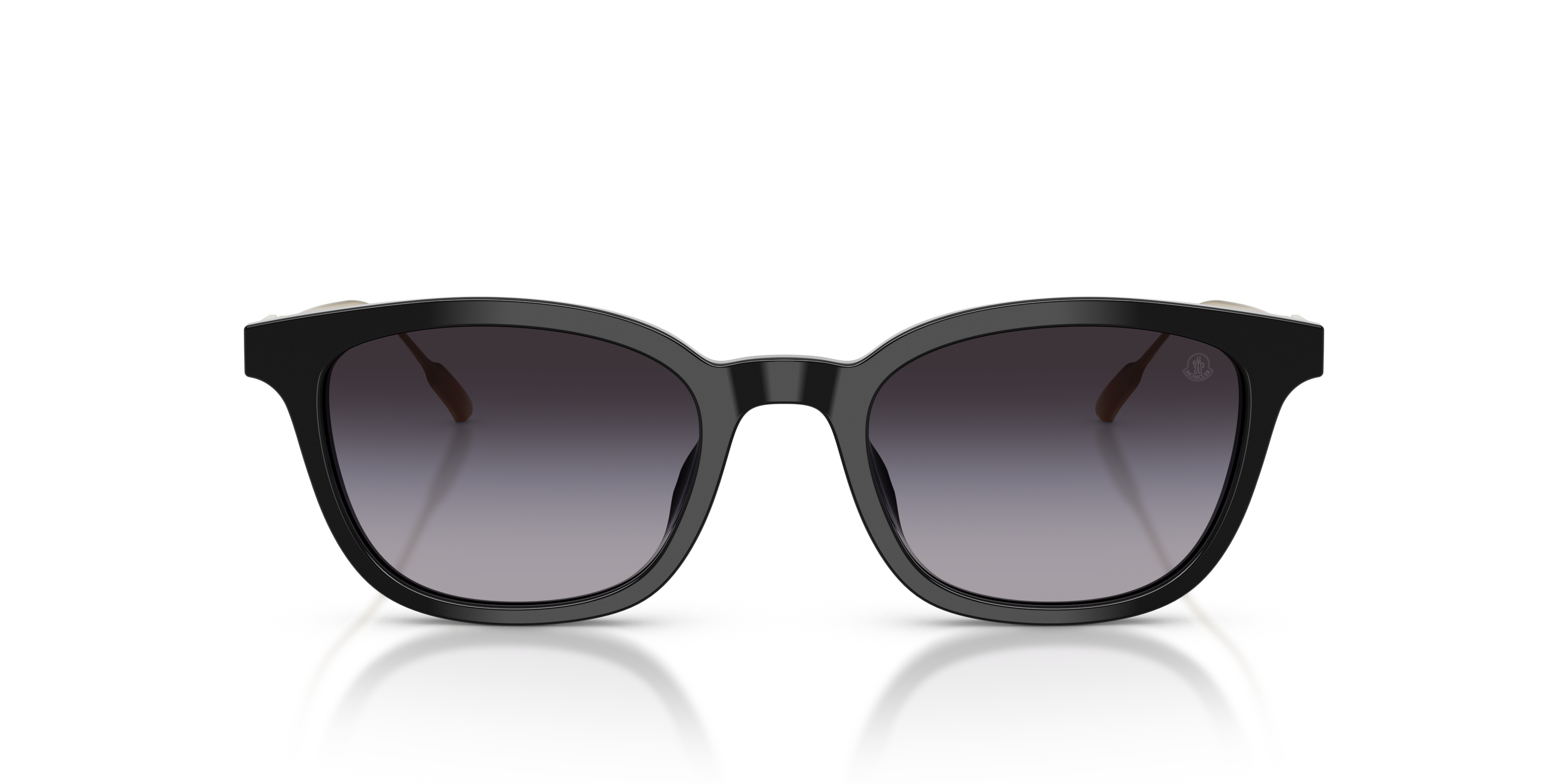 Moncler Unisex Moncler ME6027D LENTIS 30018G Gafas de sol Acetato Negro Gris Pantos Normal Matizado