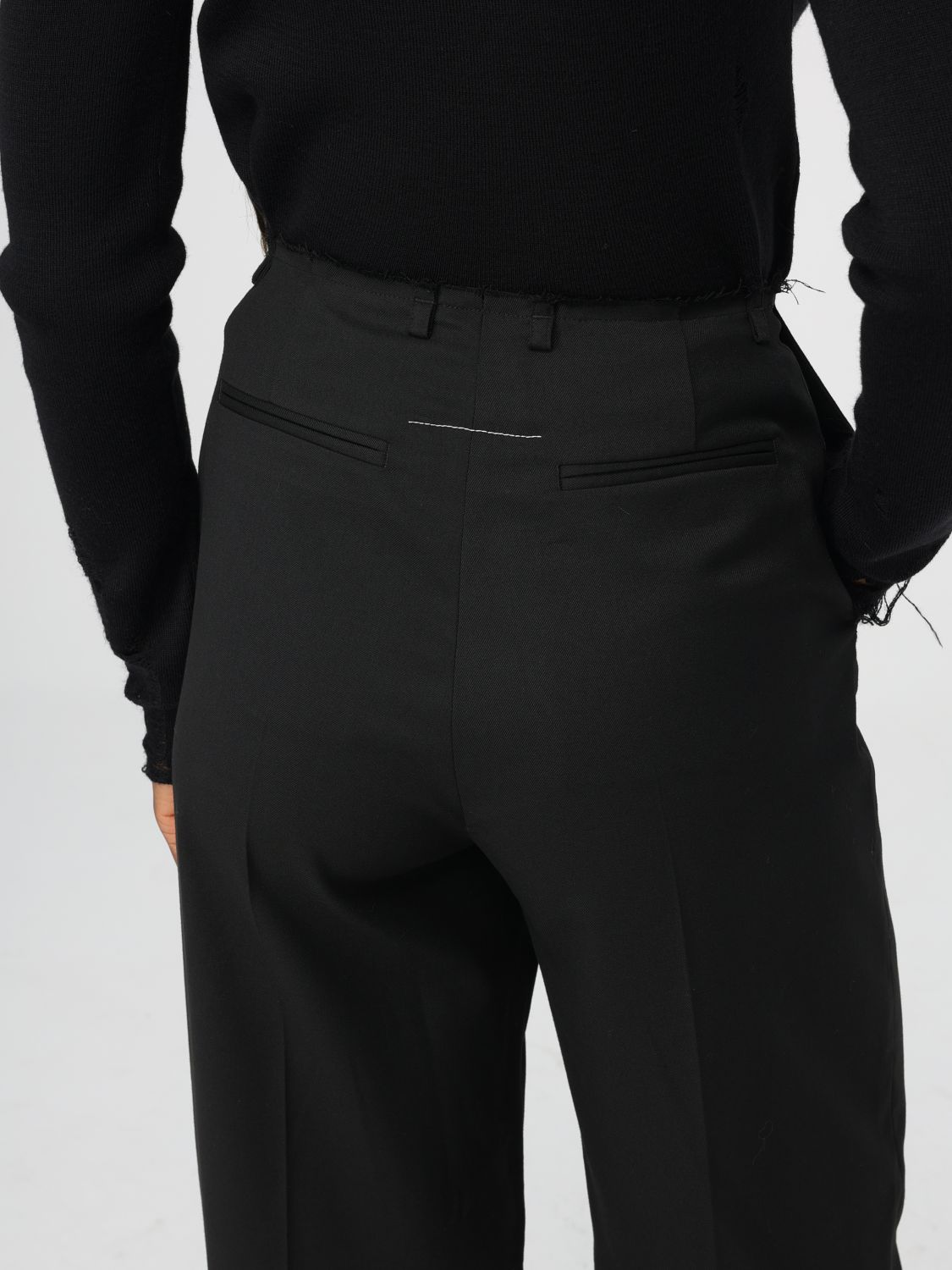 Single-stitch trousers - Black