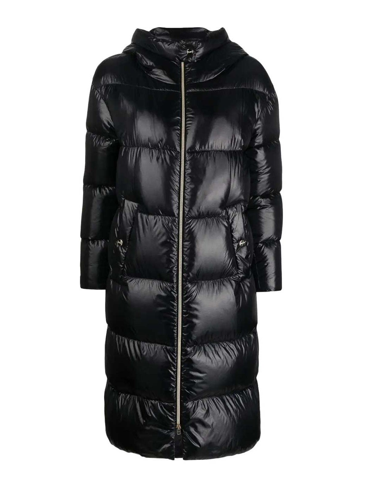 Padded long coat