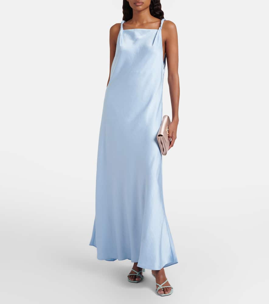 Twisted satin gown