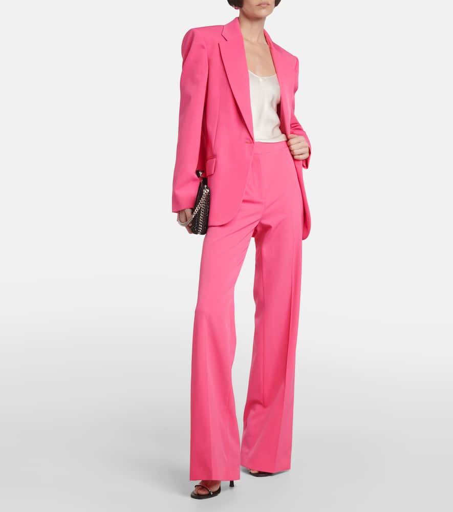 Iconic high-rise wool-blend flared pants