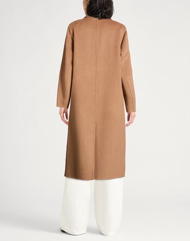 Paltò Fabbrica Woman Coat Camel Size 12 Wool, Nylon