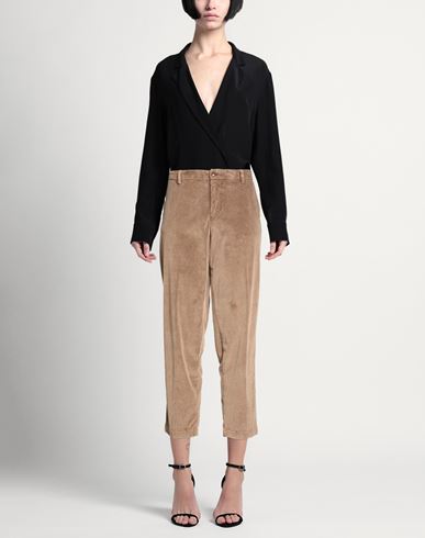 Woman Pants Taupe Size 10 Cotton, Modal, Elastane