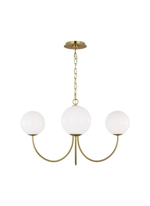 Burnished Brass Chandelier from the Noemie Collection