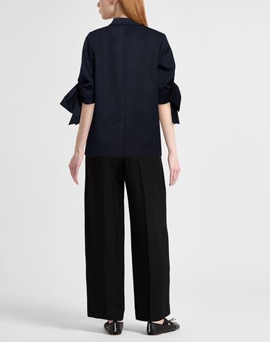 Woman Blazer Midnight blue Size 10 Cotton, Elastane