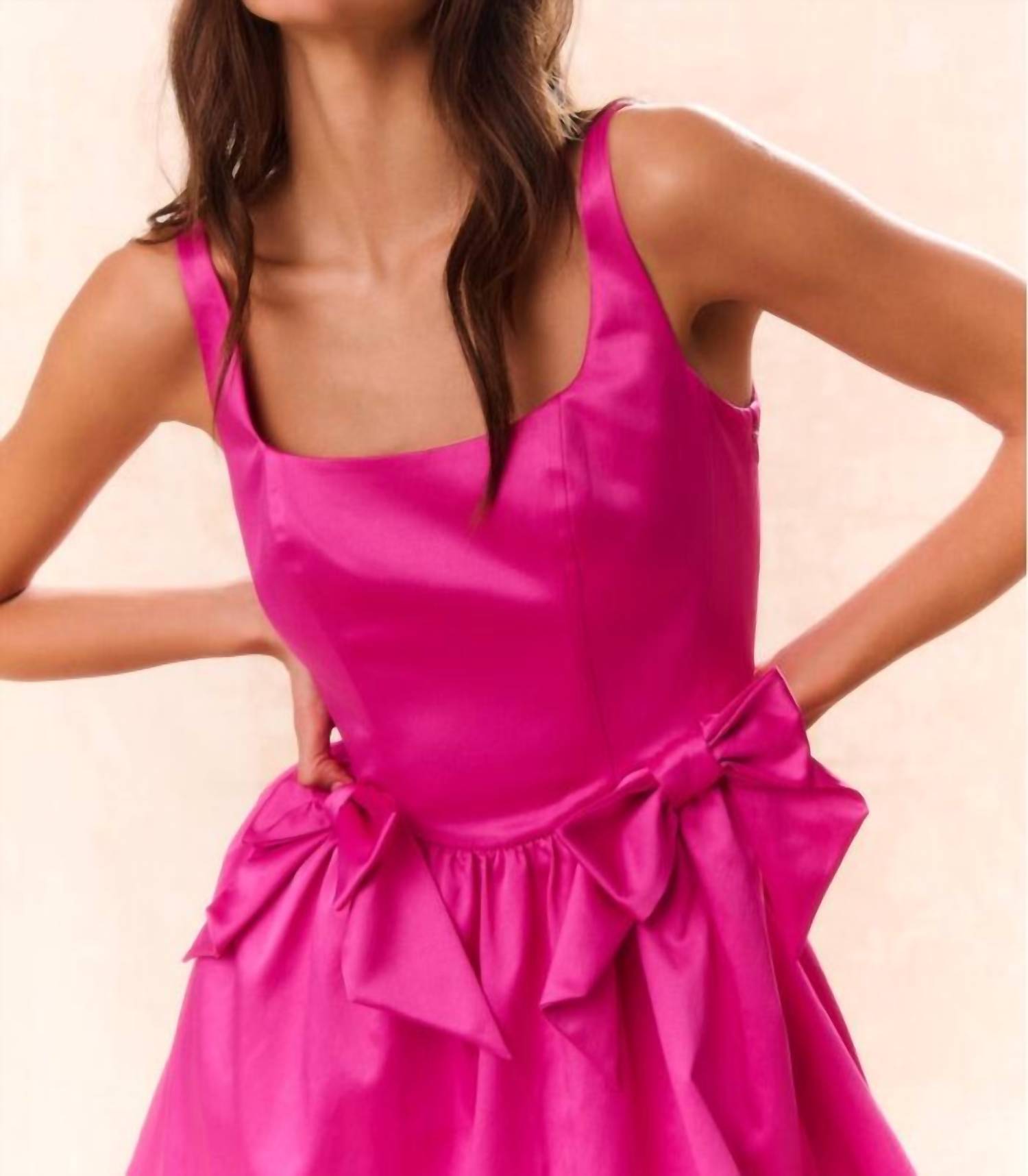 Bayer Mini Dress In Fuchsia