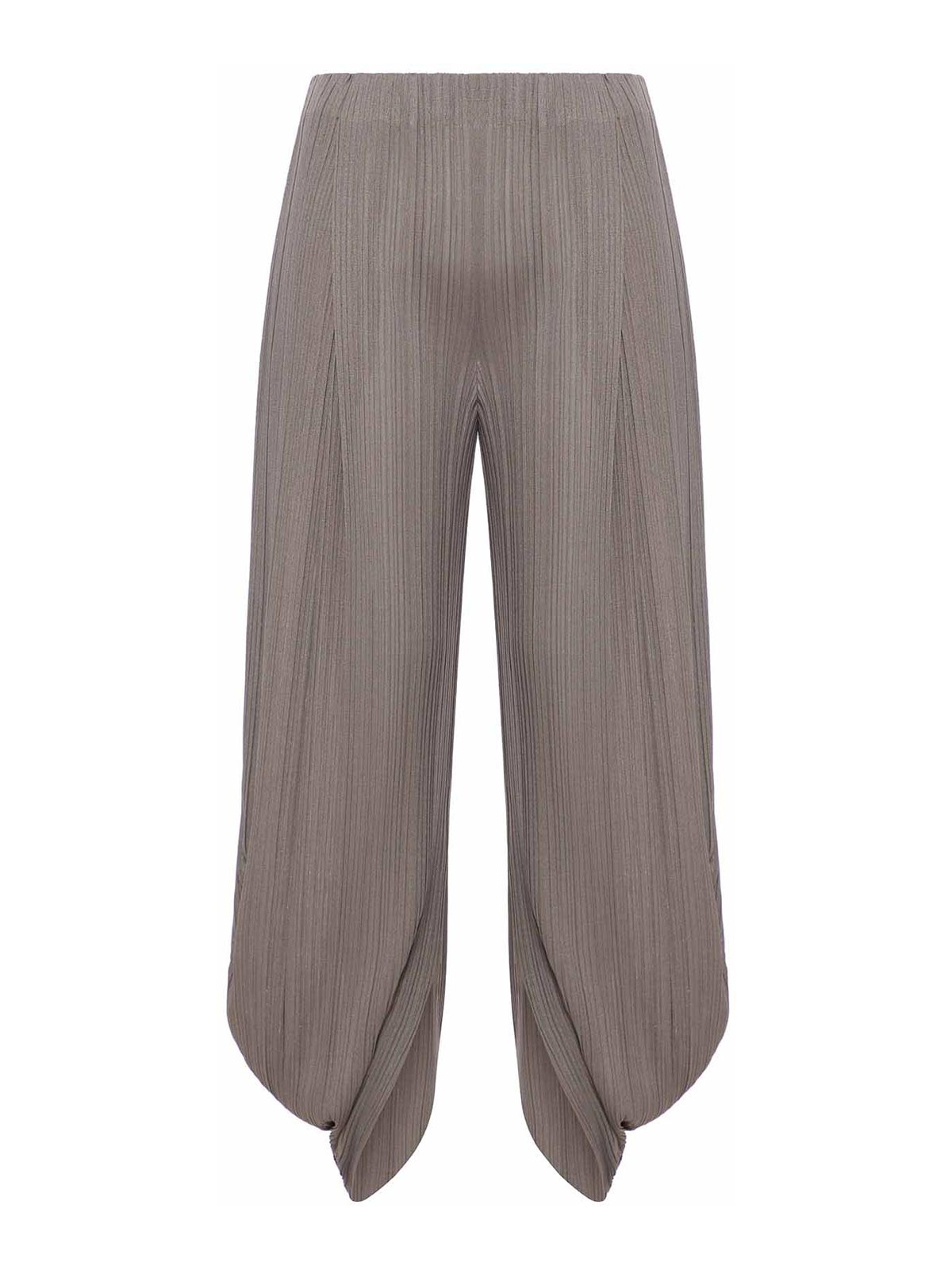 Giorgio Armani - wide leg trousers asymmetrical hem pleated design