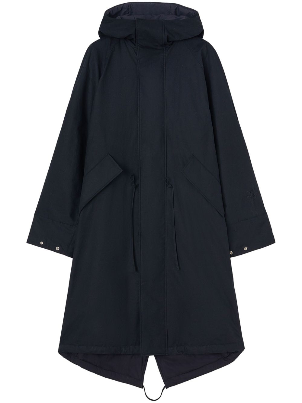 Hooded padded parka coat - Blue