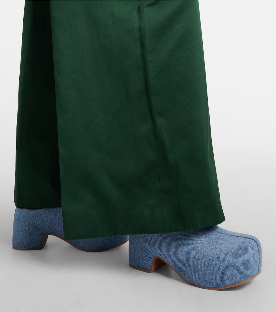 Denim clogs